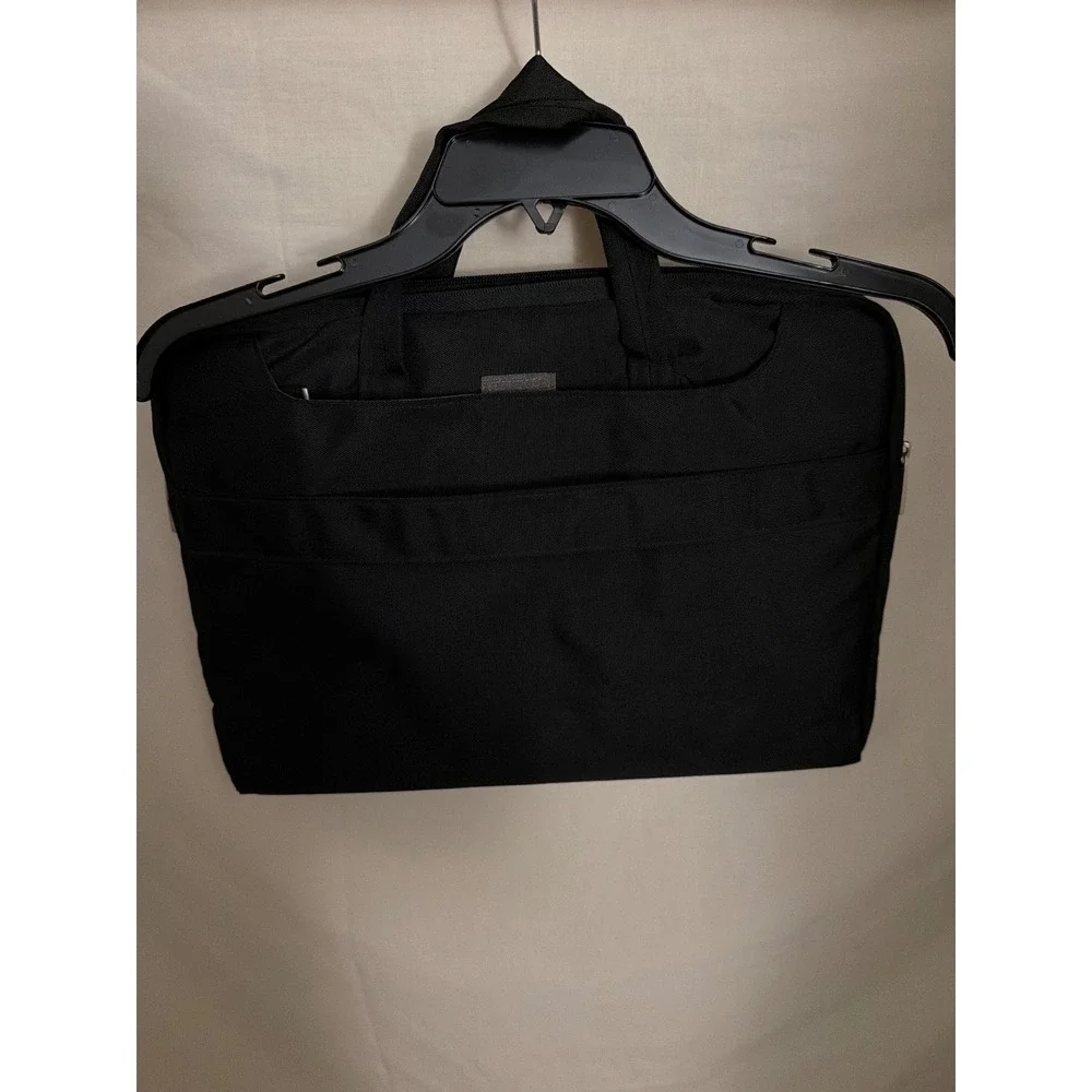 iShare Laptop Messenger Bag Black Nylon Slim Briefcase Padded Sleeve Travel Case